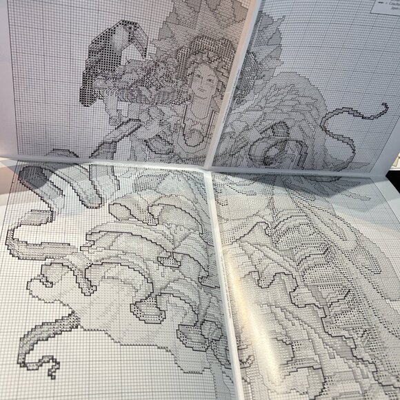 Vintage Barbara Baatz Angel Collection Cross Stitch Books Lot of 6 by ASN Unused - Picture 10 of 10